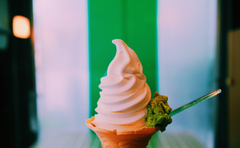 Milk Soft Serve with Wasabi